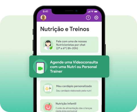 consulta online com um nutricionista através do clude saúde